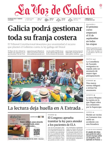 La Voz de Galicia (Deza y Tabeirós) - 24 四月 2024