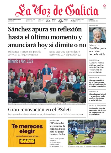La Voz de Galicia (Arousa) - 29 4월 2024