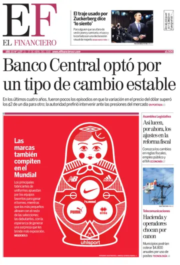 El Financiero (Costa Rica) - 21 Apr 2018