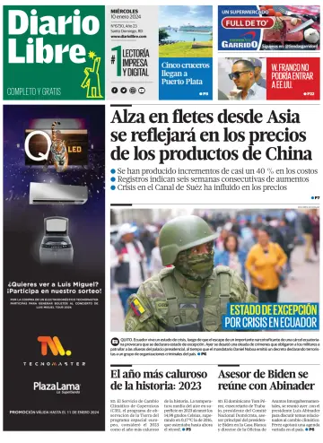 Diario Libre (Republica Dominicana) - 10 Jan 2024