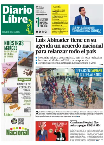 Diario Libre (Republica Dominicana) - 11 4月 2024