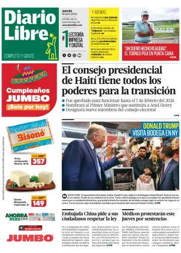 Diario Libre (Republica Dominicana) - 18 四月 2024