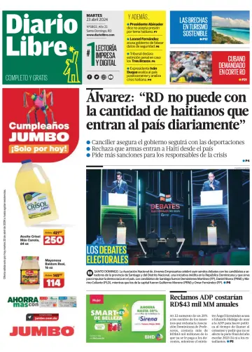 Diario Libre (Republica Dominicana) - 23 4월 2024