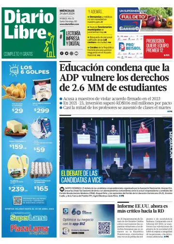 Diario Libre (Republica Dominicana) - 24 4月 2024