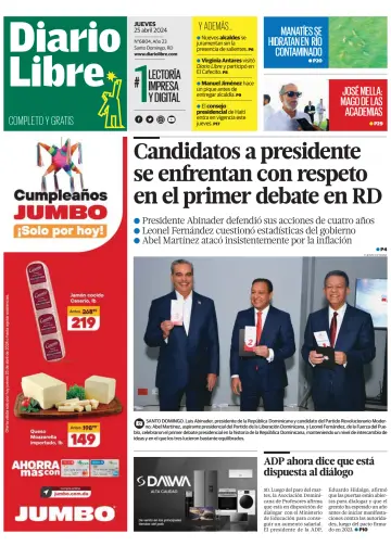 Diario Libre (Republica Dominicana) - 25 4월 2024