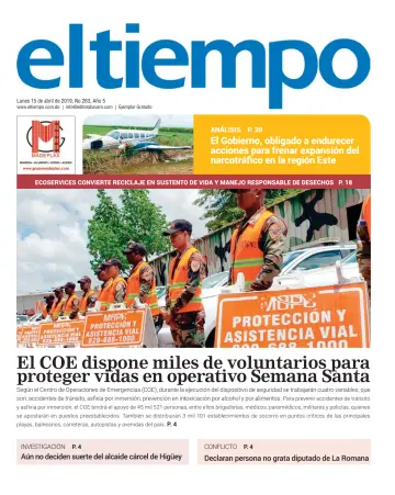 El Tiempo - 15 4月 2019