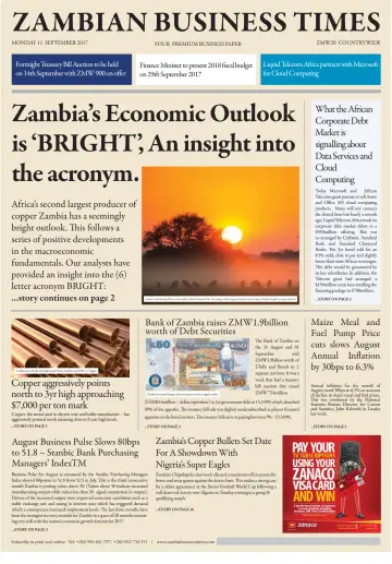 Zambian Business Times - 11 Sep 2017