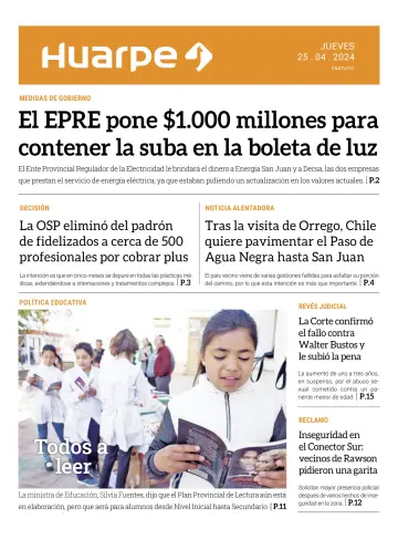 Diario Huarpe - 25 Ebri 2024