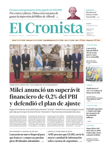 El Cronista - 23 4월 2024