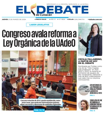 El Debate de Culiacán - 21 Mar 2024