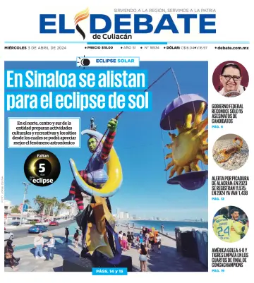 El Debate de Culiacán - 3 Apr 2024