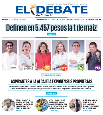 El Debate de Culiacán - 25 4월 2024