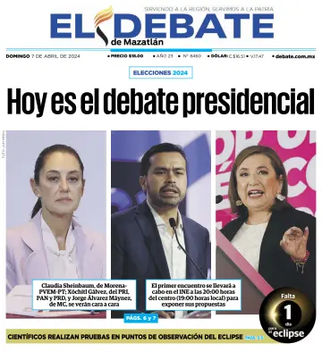 El Debate de Mazatlan - 07 апр. 2024