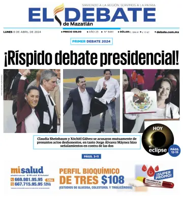 El Debate de Mazatlan - 08 四月 2024