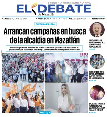 El Debate de Mazatlan - 16 四月 2024