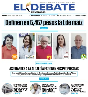 El Debate de Mazatlan - 25 Apr. 2024