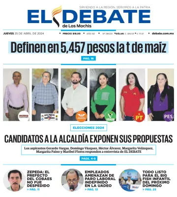 El Debate de Los Mochis - 25 四月 2024