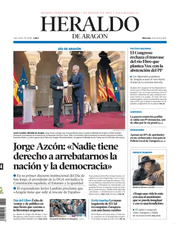 Heraldo de Aragón - 24 Nis 2024
