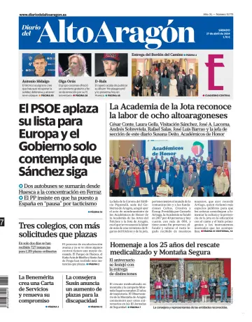 Diario del Alto Aragón - 27 Apr. 2024