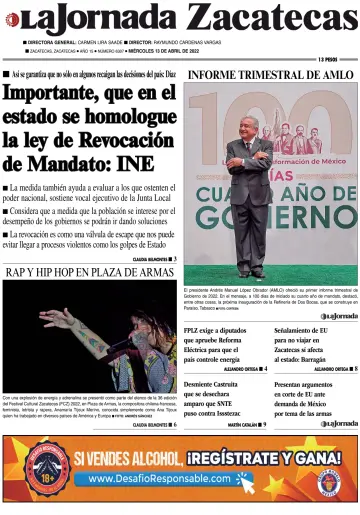 La Jornada Zacatecas - 13 Apr 2022
