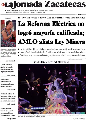 La Jornada Zacatecas - 18 Apr 2022