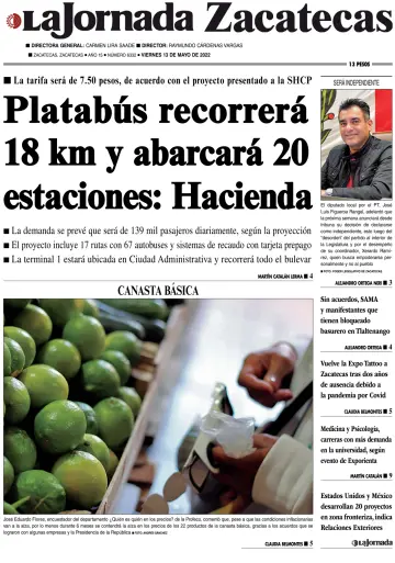La Jornada Zacatecas - 13 May 2022