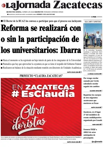 La Jornada Zacatecas - 15 Jul 2022