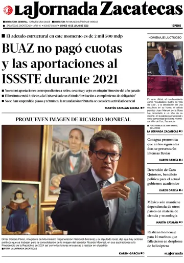 La Jornada Zacatecas - 18 Jul 2022