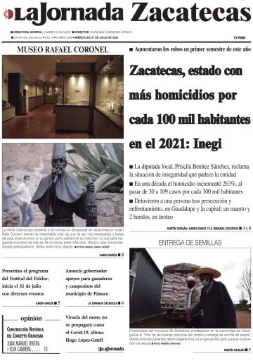 La Jornada Zacatecas - 27 Jul 2022