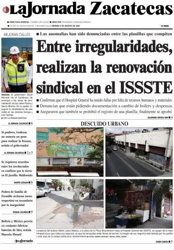 La Jornada Zacatecas - 5 Aug 2022