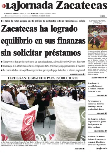 La Jornada Zacatecas - 23 Aug 2022