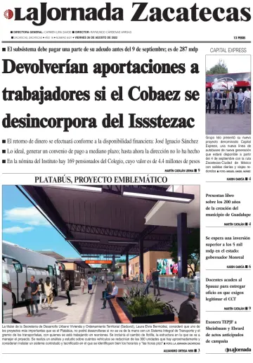 La Jornada Zacatecas - 26 Aug 2022