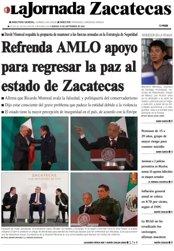La Jornada Zacatecas - 10 Sep 2022