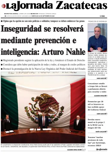 La Jornada Zacatecas - 28 Sep 2022