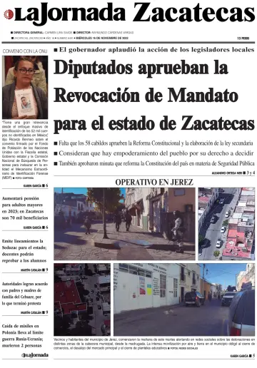 La Jornada Zacatecas - 16 Nov 2022