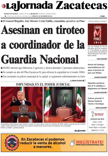 La Jornada Zacatecas - 25 Nov 2022