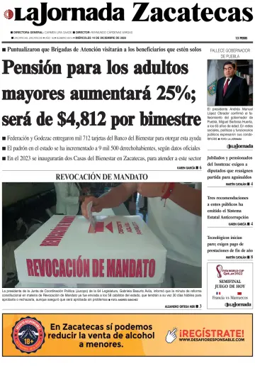 La Jornada Zacatecas - 14 Dec 2022