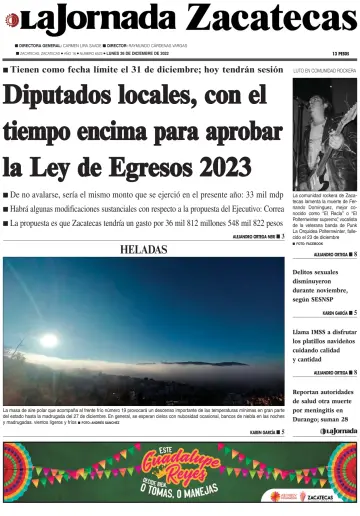 La Jornada Zacatecas - 26 Dec 2022