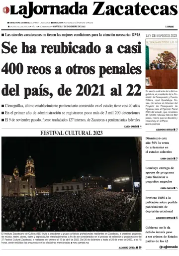 La Jornada Zacatecas - 27 Dec 2022