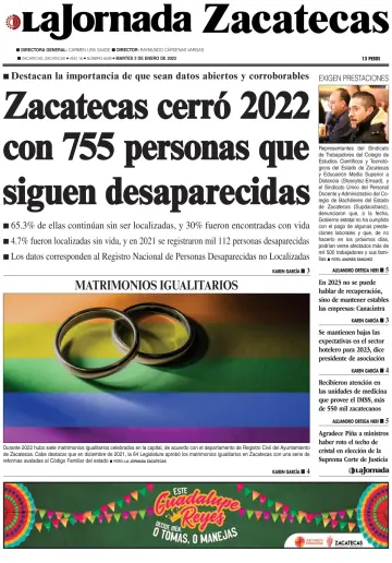 La Jornada Zacatecas - 3 Jan 2023