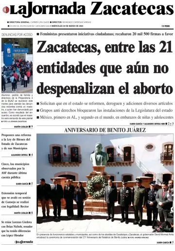 La Jornada Zacatecas - 22 3월 2023