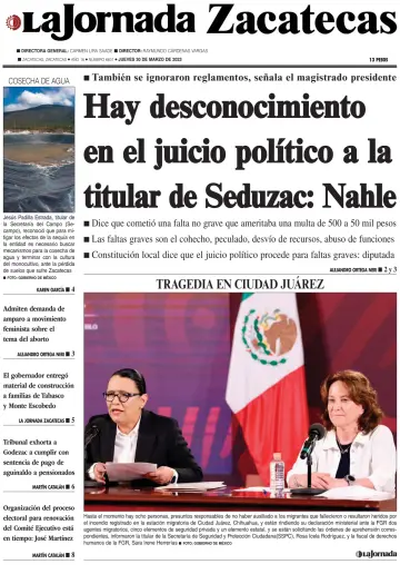 La Jornada Zacatecas - 30 marzo 2023