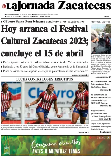 La Jornada Zacatecas - 01 Apr. 2023
