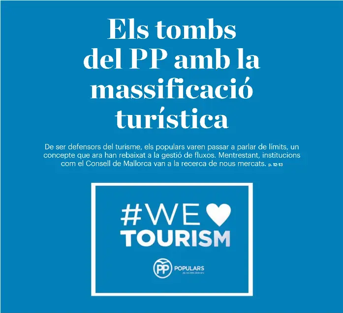 ELS TOMBS DEL PP AMB LA MASSIFICACIÓ TURÍSTICA