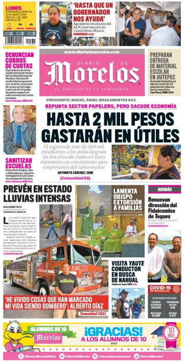 Diario de Morelos - 22 Aug 2022