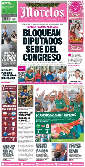 Diario de Morelos - 1 Dec 2022