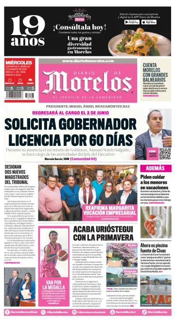 Diario de Morelos - 27 Mar 2024
