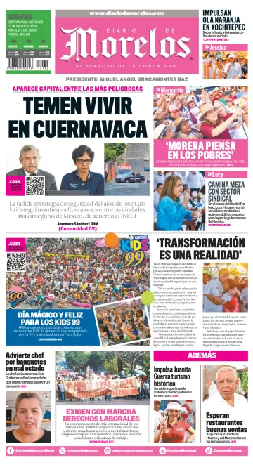 Diario de Morelos - 02 май 2024