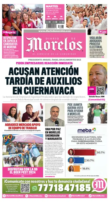Diario de Morelos - 28 5월 2024