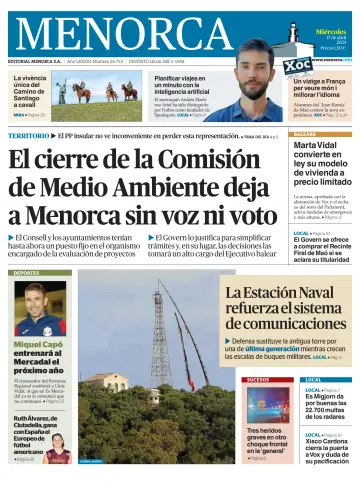 Menorca Diario Insular - 17 Apr 2024